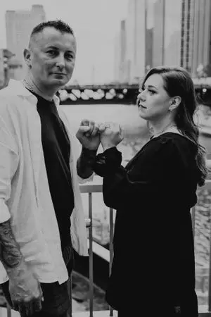 Sandra and Dawid save the date photography by Fountains of Rome