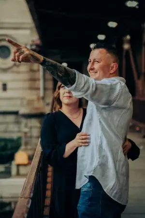 Sandra and Dawid save the date photography by Fountains of Rome