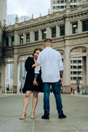 Sandra and Dawid save the date photography by Fountains of Rome