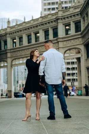 Sandra and Dawid save the date photography by Fountains of Rome
